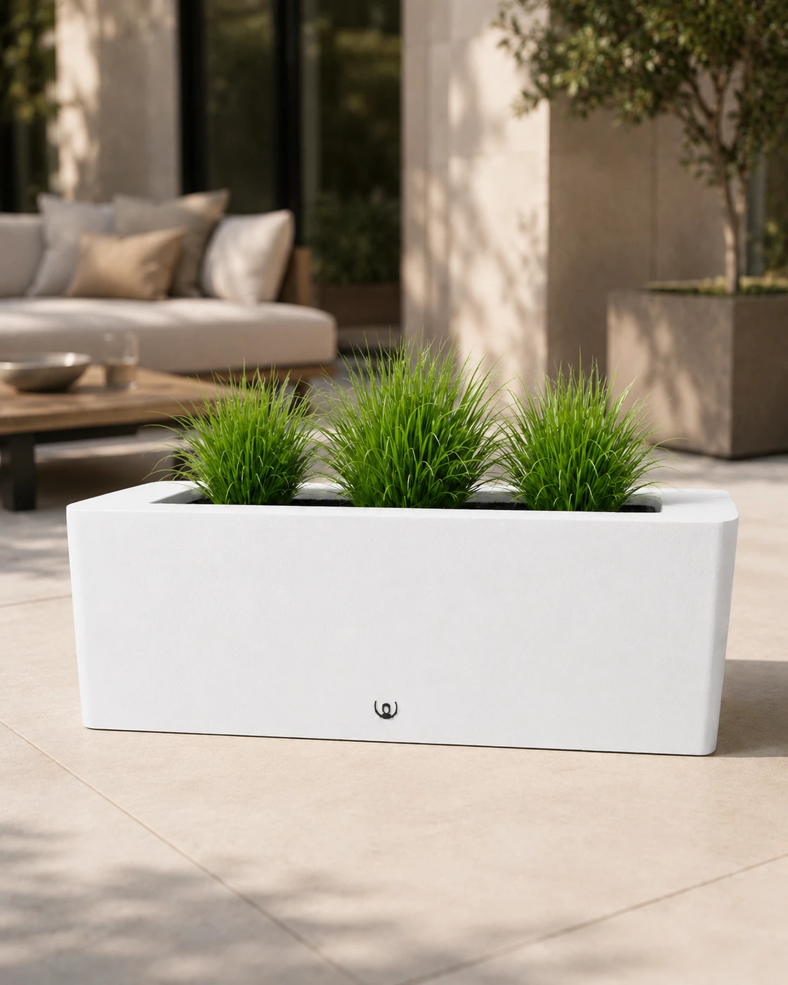 Dizajnový kvetináč White Garden Long – BIELA – kvetináč AureaForma