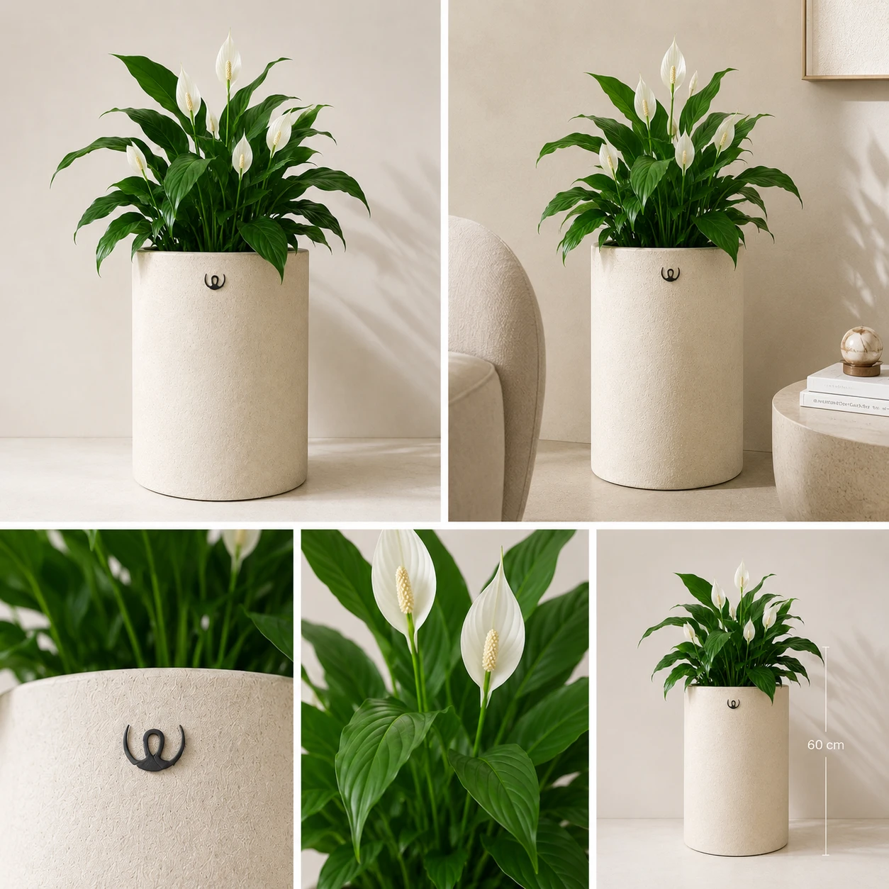 Kvetináč Amira Soft – PIESKOVÁ – kvetináč AureaForma